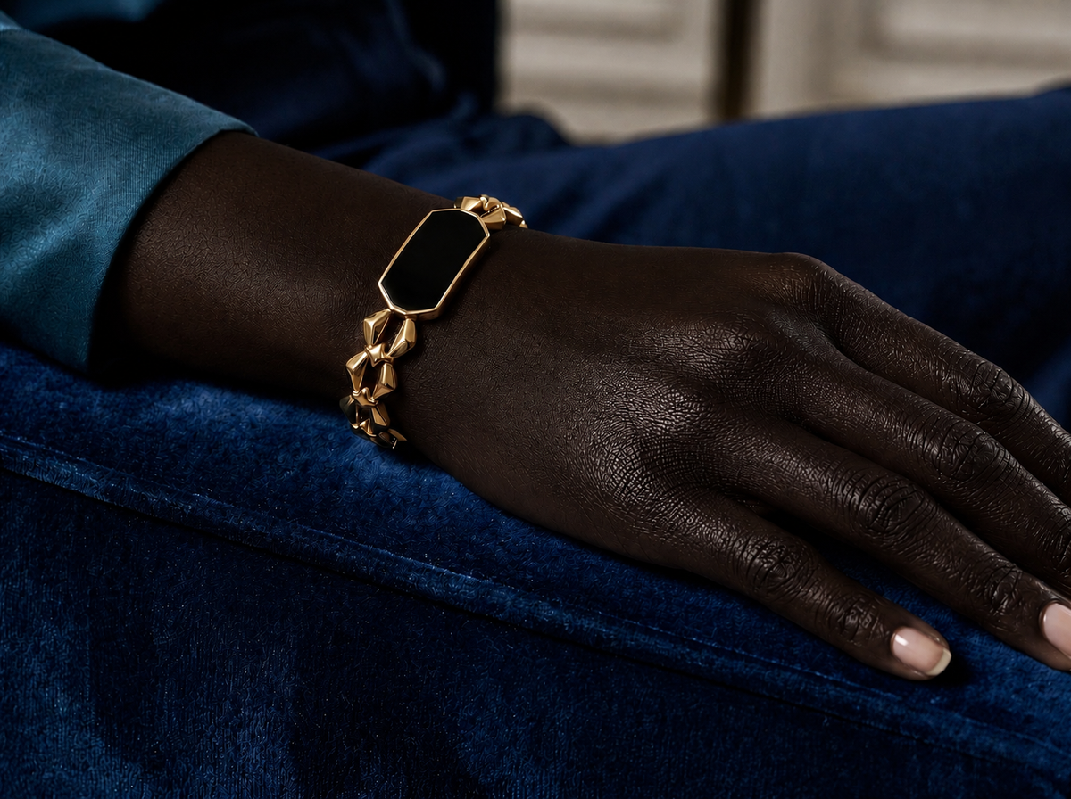 Bracelet Jonc Doré Femme CAROLINA – Acier Inoxydable 316L