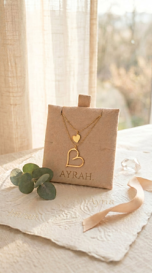 Duo de Colliers Cœur AYRAH